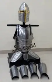 Medieval Sugarloaf Helmet Lag Guard Armor Knight Crusader Helmet Halloween Gift