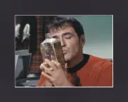 8X10" Matted Print Picture Original Star Trek: By Any Other Name, Scotty Booze
