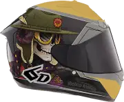 6D HELMETS ATS-1R Voodoo Ranger Helmet - Gloss Black/Gold - Medium - Part