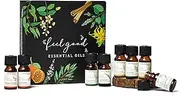 AROMAFUME Feel good gift set | 100% Pure, Therapeutic Grade Essential Oils | 8 x 10ml bottles | Tea Tree, Ylang Ylang, Cinnamon Bark, Frankincense, Orange, Patchouli, Lavender & Eucalyptus
