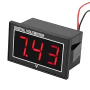 Digital 0.56inch LED Waterproof Voltmeter DC Voltage Meter Panel (5-130V).