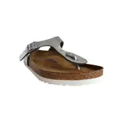 Birkenstock Gizeh Soft Footbed Sandals in Silver Size 7, 8, 9 Regular Fit
