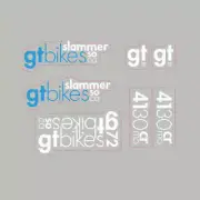 GT - 2009 - Slammer - for blue frame - on clear - old school bmx