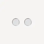 Clásico Round Men’s Silver Cufflinks