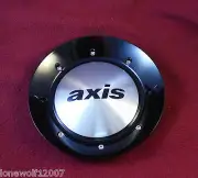 Axis Wheels Silver & Black Custom Wheel Center Cap Caps (1) pn: DC-0170