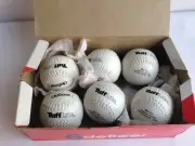 deBeer Softball B111-11 Limited Flight TuffLite White (6-Pack) 11-Inch