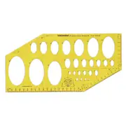 Geometric Drafting 35 Isometric Ellipse Template Drawing Stencil