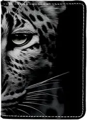 [CWAGFEQZ] Passport Holder,Passport Cover,Passport Holder for Women Men Family,Animal Leopard