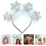 Snowflake Headpiece Skincare Headband Christmas Silver Snowflakes Miss