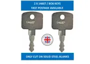2 X BOMAG, JCB, 3CX, MANITOU Plant Keys 14607 B06 KEYS - FASTER POST AVAILABLE