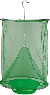 2Pcs Reusable Hanging Outdoor Ranch Fly Trap, Outdoor Hanging Fly Trap Food Bait Flay Catcher Cage
