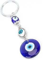 [Yosoo] Blue Eyes Keychain Turkish, Made of Alloy, Glass Beads, Can Inlaid in Jewelry and Decorations