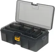 1pc Box Bait Box Fishing Lures Storage Double Baiting Case Tackle Fishing Containers Container Lures Small Portable Pp Grey