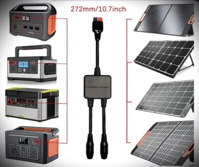 HPP-8mm Splitter Solar Panel Cable Blueti Honda Jackery MOak Yeti Power Station