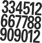 Gadpiparty 4 Sheets Reflective Outdoor Mailbox Number Decals of Self Adhesive Stickers for Easy Visibility for Mailboxes Trash Bins and Home Addresses