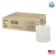 SOLARIS PAPER 46898 Locor Hard Wound Roll Towel White 1 ply 7"x850' 6/cs