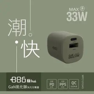 快充頭+線組【+886】極野家 4開3插USB+Type C PD 30W 快充延長線 1.8米 3色任選(HPS1433)