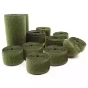 2-10cm Width Olive no Adhesive Hook Loop Fastener Tape For Sewing Magic Tape