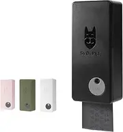 SVD.PET Dog Poop Bag Dispenser, Wall Mount Waste Bag Dispenser, Holds 4 Rolls of Waste Bags, Indoor/Outdoor Wall mount or Place on the Table (Black, Dispenser only)