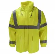 267AJ Dura Arc II Series PVC/Nomex ANSI Class 3 Arc Flash Jacket , M, Y