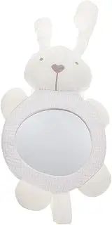Kisangel Car Mirror for Rear Facing Observation Shatterproof Cartoon Bunny Design for Safe Monitoring Easy to Install Backseat View Mirror for Parents