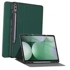 Galaxy Tab S10 Plus/S9 Plus/S9 FE Plus Case with S Pen Holder- Midnight Green