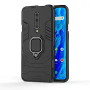 2PCS Shockproof Armor Case For OnePlus 8 Pro Ring Stand Phone Cover for Oneplus Nord 5G - Black OnePlus 8 Pro
