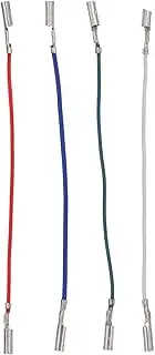 TEHAUX 4Pcs Assorted Color Lead Wires Flexible Data Lines for Record Player Durable Insulation Practical Supplies for Vinyl Turntable Use