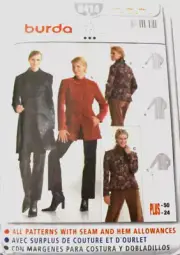 Burda 8414 Misses Jacket-Coat 12-14-16-18-20-22-24 Sewing Pattern 3 Styles OOP