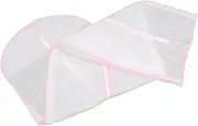 Cabilock Crystal Yarn Pink Dress Bags for Gowns Long Bride Wedding Dress Formal Dress Duffel Bags for Traveling Non-woven Fabric