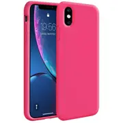 ZUSLAB iPhone XS Max Case Nano Silicone Shockproof Gel Rubber Bumper Protective Cover for Apple 2018 - Hot Pink