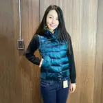 美國百分百【全新真品】THE NORTH FACE 背心 TNF 羽絨 北臉 無袖 女 亮面 綠色 S號 BJ86