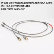 HI-End Silver Plated Signal Wire Audio RCA Cable Gold Plated Interconnect Cord