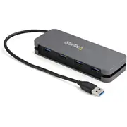 StarTech.com USB Hub - New - USB 3.2 (Gen 1) Type A - Portable - Black, Space Gray - UASP Support - 4 Total USB Port(s) - PC, Ch
