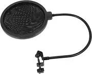LRXIYODE Microphone Windshield Noise Reduction Isolation Shield for Recording Durable Black Metal Design for Ktv Dance Conference Rooms High Fidelity Sound Performance