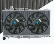 For GEN II Suits Subaru BP Outback 3.0 EZ30 Aluminum Radiator+FAN
