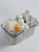 浴室小浴籃 塑料沐浴洗漱籃置物籃收納籃洗浴籃 手提洗澡籃子 (6.5折)