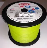 NEW 2018 Berkley X9 2000m Braid Bulk Spool Flame Green 30Lb / 13.6kg 0.20mm
