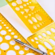 Circle Stencils Oval Stencils Geometric Templates Measuring Ruler for Drawing