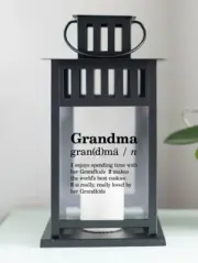 Grandma Decroative Lantern - Black
