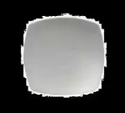 Oneida R4020000117S Fusion Bright White 6.25" Porcelain Square Coupe Plate- 3 DZ