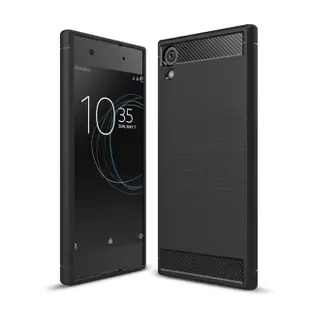 【YANG YI 揚邑】Sony Xperia XA1 Ultra 6吋 碳纖維拉絲紋軟殼散熱防震抗摔手機殼