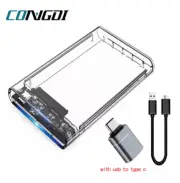 USB 3.0 HDD Enclosure 2.5inch SATA SSD Hard Drive Case with 5Gbps Transfer Speed