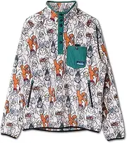 [KAVU] Men's Teannaway Printed Fleece Pullover, Multi, Large
