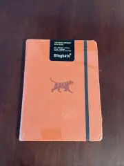 Dingbats - Wildlife Dotted Medium Notebook, Orange Tiger, 74- Hardcover Noteboo