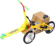 SUPVOX 1 Set Mini Finger Fingertip Movement Sports with Mini Bike Ramp Scooter for Adults Improves Coordination Flexibility for Home Decor and Entertainment