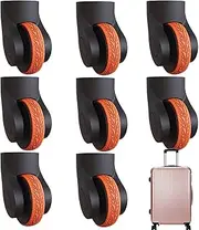 [Generic] Luggage Wheel Covers for Suitcase - Silicone Suitcase Wheel Covers,Travel Accessories, Suitcase Wheels Protector Cover Replacement, and Reduce Noise