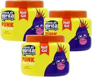 Moco de Gorila Snot Hair Styling Gel gives your Hairstyle a Long-Lasting Effect, Reactivate with Water, High Fixation, 9.52 Oz, Pack of 3
