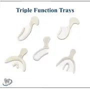Dental Impression Bite Registration Trays Triple Function Tray Choose Size & Qty