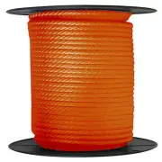 ANCHOR ROPE DOCK LINE 5/8" X 350' BRAIDED 100% NYLON ORANGE MADE IN USA